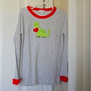 NWOT Magnolia Baby Unisex Size 8 And Size 10 Pajamas Red and Gray